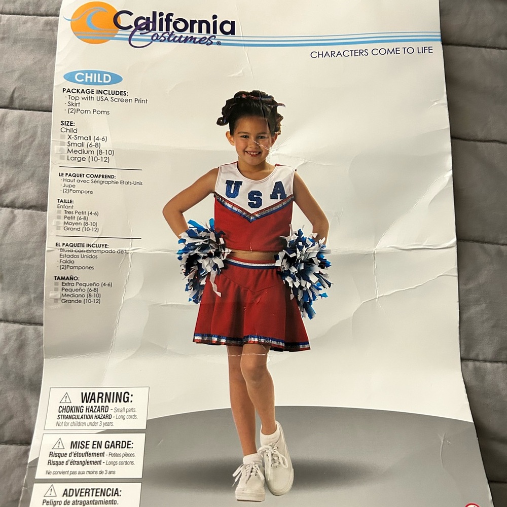 California Costumes Patriotic Cheerleader